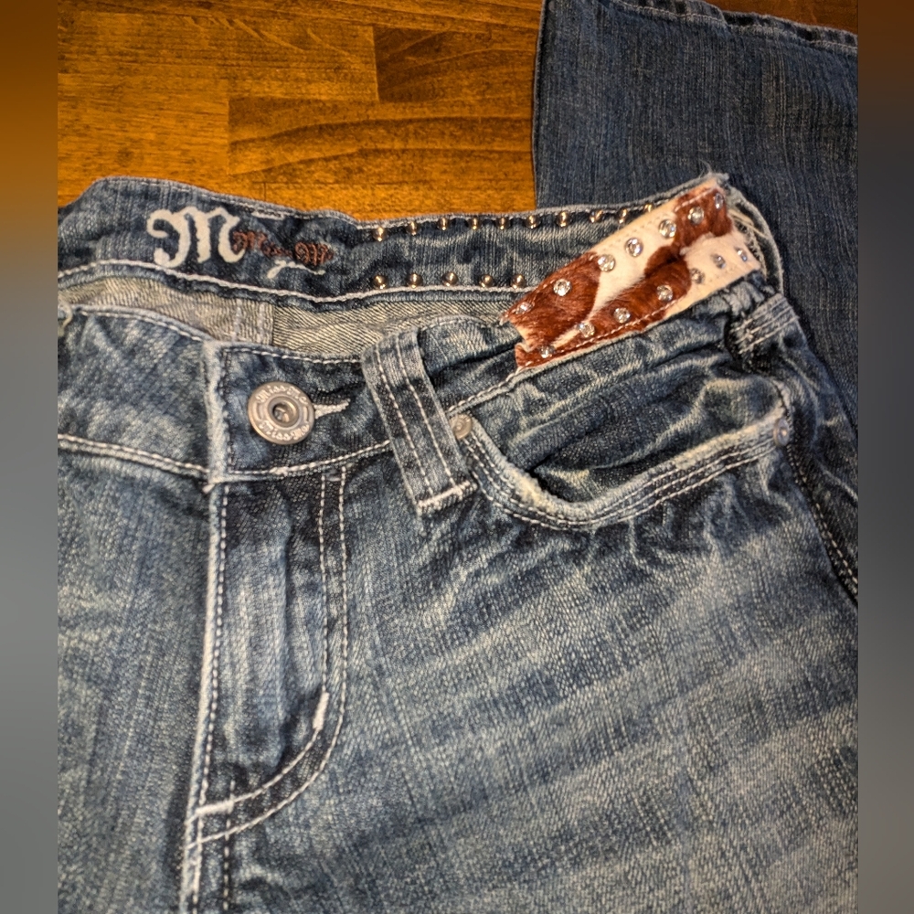 Miss Me Women's Boot Cut Jeans in Faded Blue - Picture 13 of 16